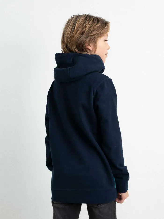 Boys Knits and Sweats Petrol Industries Colourblock Hoodie Midnight Navy