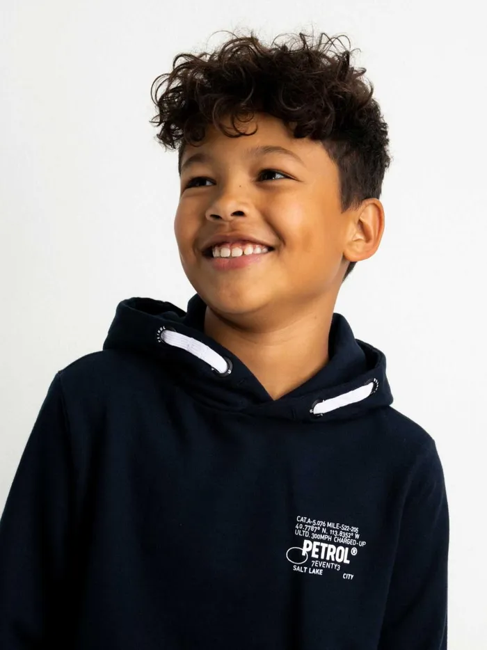 Boys Knits and Sweats Petrol Industries Comfortable Hoodie Midnight Navy