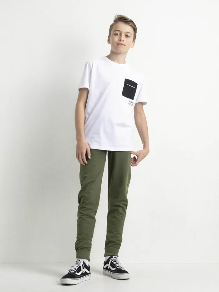 Boys TShirts Petrol Industries Pocket TShirt Bright White