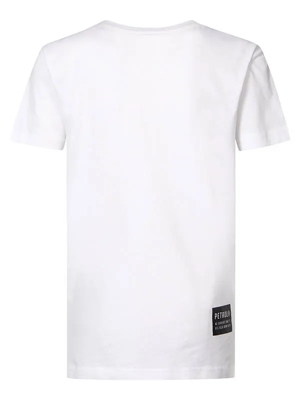 Boys TShirts Petrol Industries Pocket TShirt Bright White