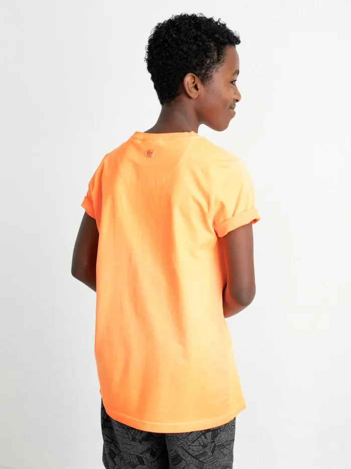 Boys TShirts Petrol Industries Summery TShirt Shocking Orange