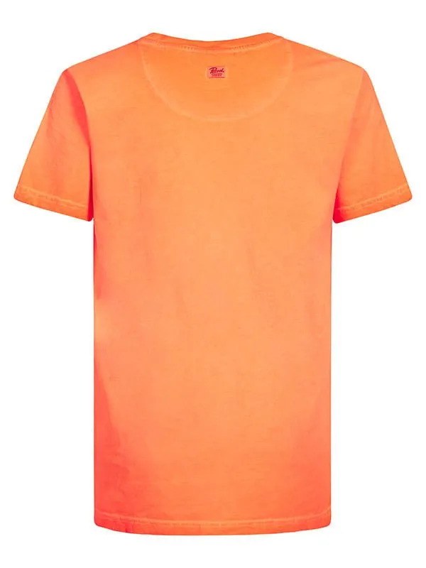 Boys TShirts Petrol Industries Summery TShirt Shocking Orange