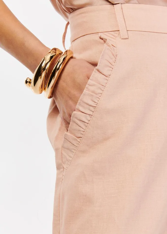 CAMI NYC Bottoms Women Lorien Wide Leg Pant Clay