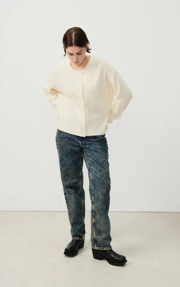Cardigan Damsville Melange Pannacotta Women American Vintage Jumpers and Cardigans Cardigan Damsville Melange Pannacotta Women American Vintage Jumpers and Cardigans