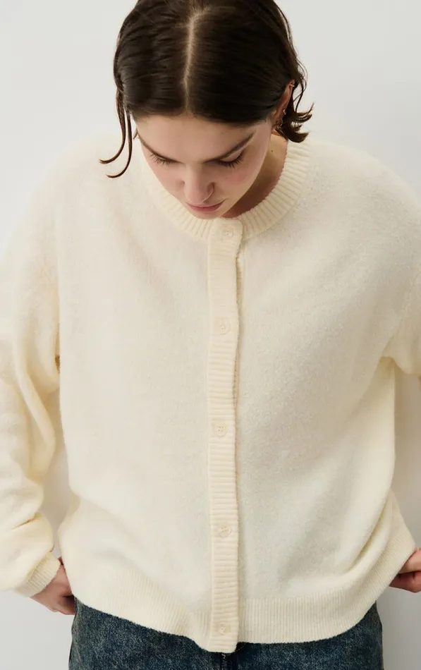 Cardigan Damsville Melange Pannacotta Women American Vintage Jumpers and Cardigans Cardigan Damsville Melange Pannacotta Women American Vintage Jumpers and Cardigans