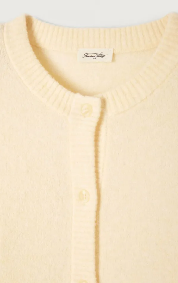 Cardigan Damsville Melange Pannacotta Women American Vintage Jumpers and Cardigans Cardigan Damsville Melange Pannacotta Women American Vintage Jumpers and Cardigans