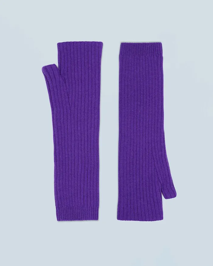 Cashmere Mittens From Future Long Mittens Pop Purple