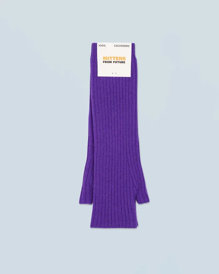 Cashmere Mittens From Future Long Mittens Pop Purple
