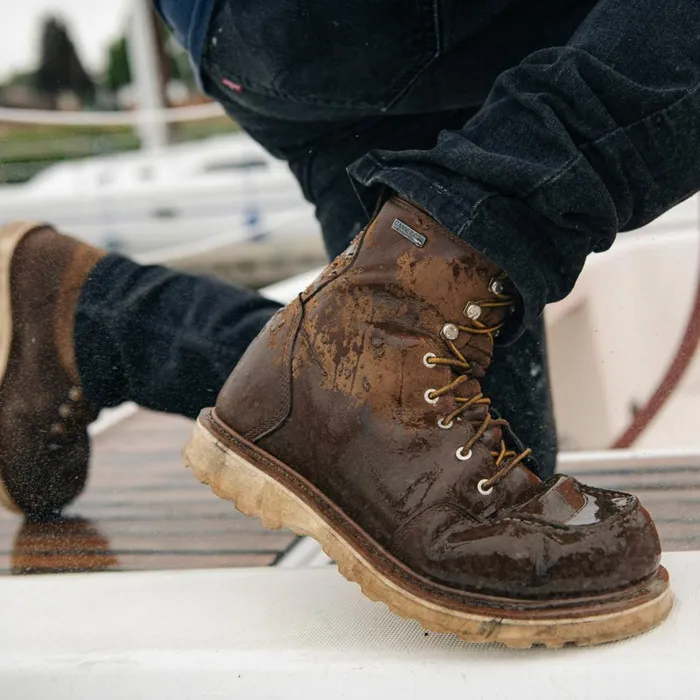 Cedar River 8quot Brown Aluminum Toe Men Danner Boots