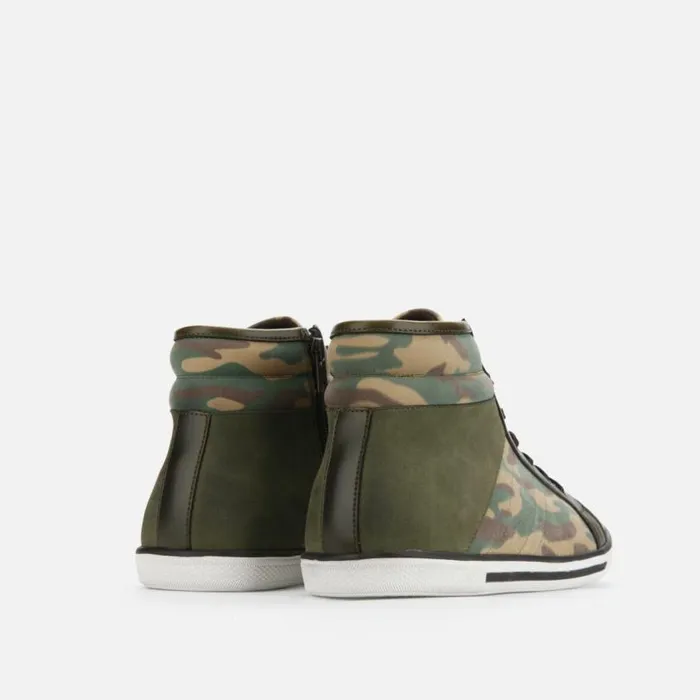 Center High Top Sneaker Olive Camo Men Kenneth Cole Sneakers