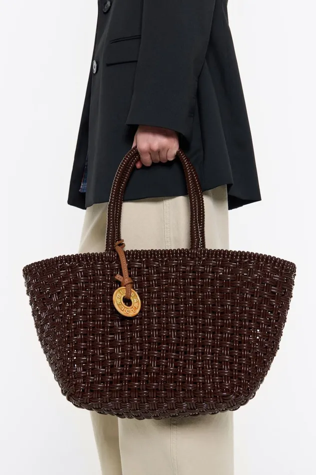 Chocolate Plaited Shopper Bag Chocolate Women Bimba Y Lola Shoppers Chocolate Plaited Shopper Bag Chocolate Women Bimba Y Lola Shoppers
