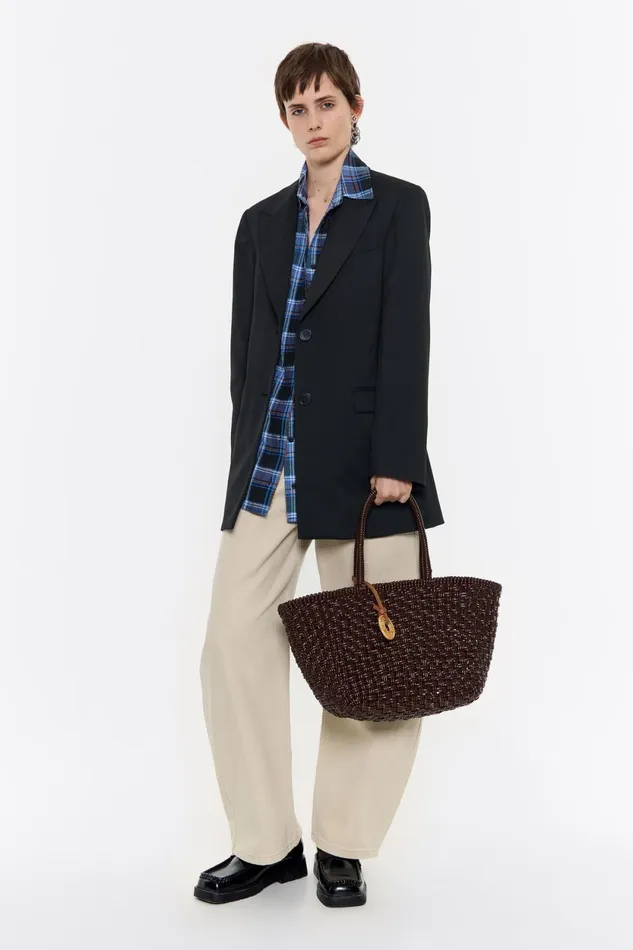 Chocolate Plaited Shopper Bag Chocolate Women Bimba Y Lola Shoppers Chocolate Plaited Shopper Bag Chocolate Women Bimba Y Lola Shoppers