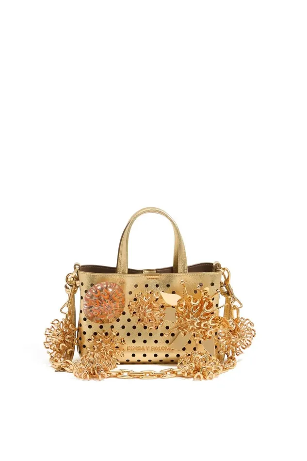 Chrysanthemum Charm With Gold Metal Leaves Gold Women Bimba Y Lola Bimba Y Palomo Chrysanthemum Charm With Gold Metal Leaves Gold Women Bimba Y Lola Bimba Y Palomo