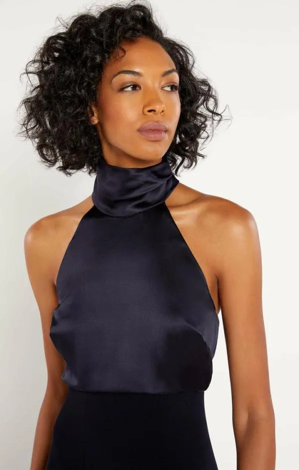 Cinq Sept Alexandra Gown Navy Women Cocktail and Evening