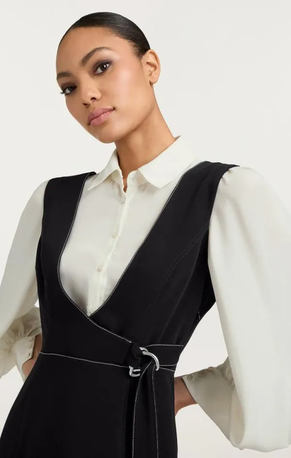 Cinq Sept Ambre Dress Blackivory Women Midi