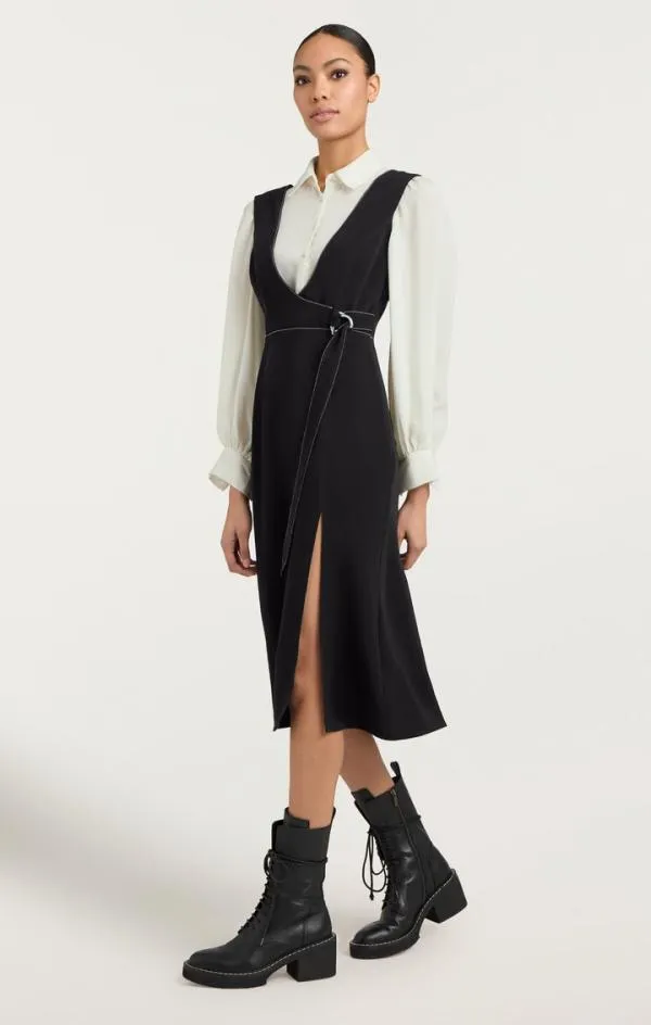 Cinq Sept Ambre Dress Blackivory Women Midi