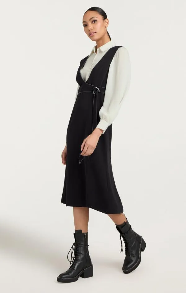 Cinq Sept Ambre Dress Blackivory Women Midi