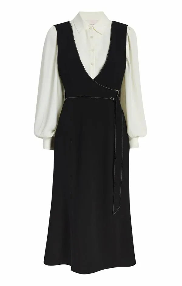 Cinq Sept Ambre Dress Blackivory Women Midi