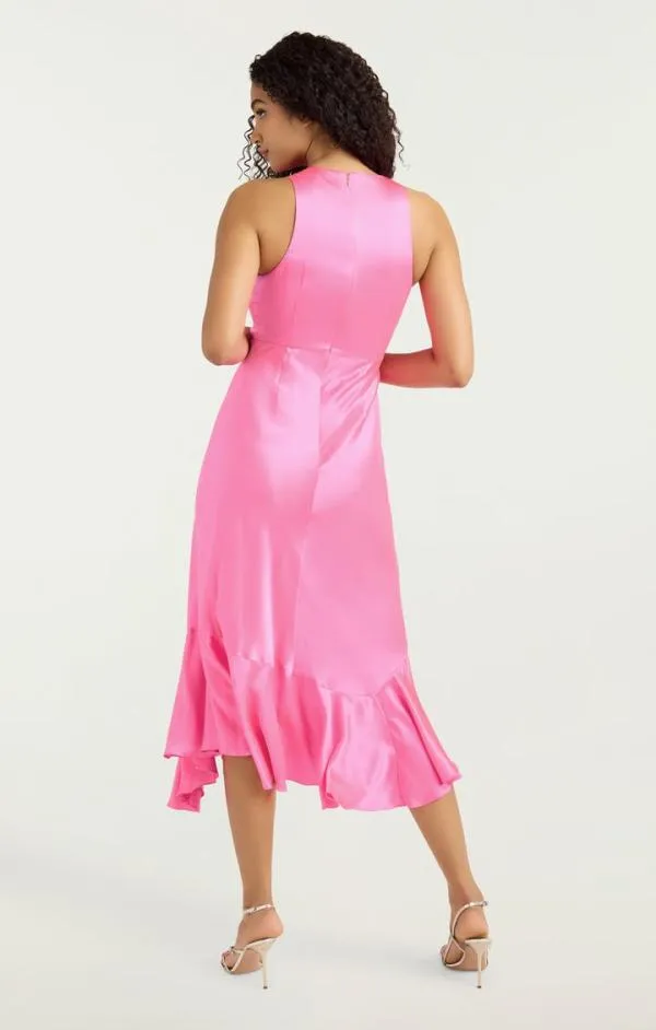 Cinq Sept Cates Dress Electric Pink Women Midi