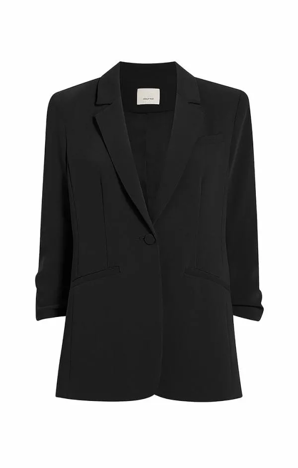 Cinq Sept Crepe Khloe Blazer Black Women Blazers
