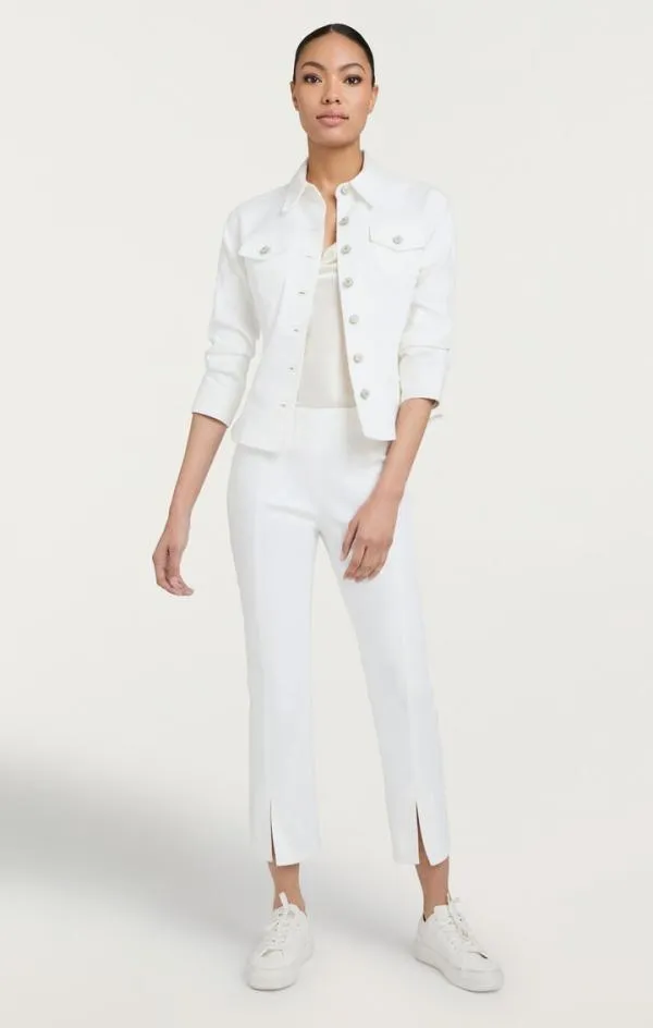 Cinq Sept Denim Scrunched Canyon Jacket White Women Denim