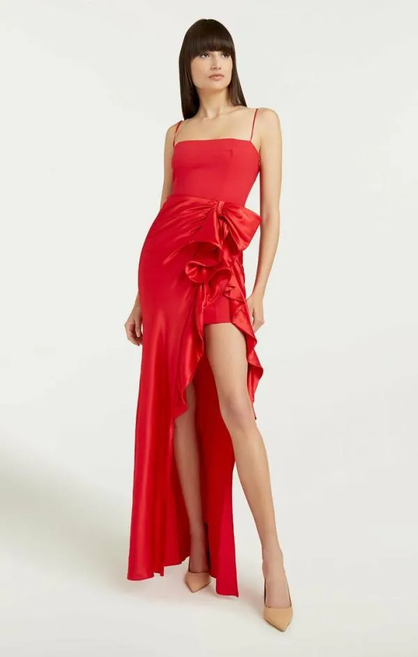 Cinq Sept Drina Gown Pimento Red Women Cocktail and Evening