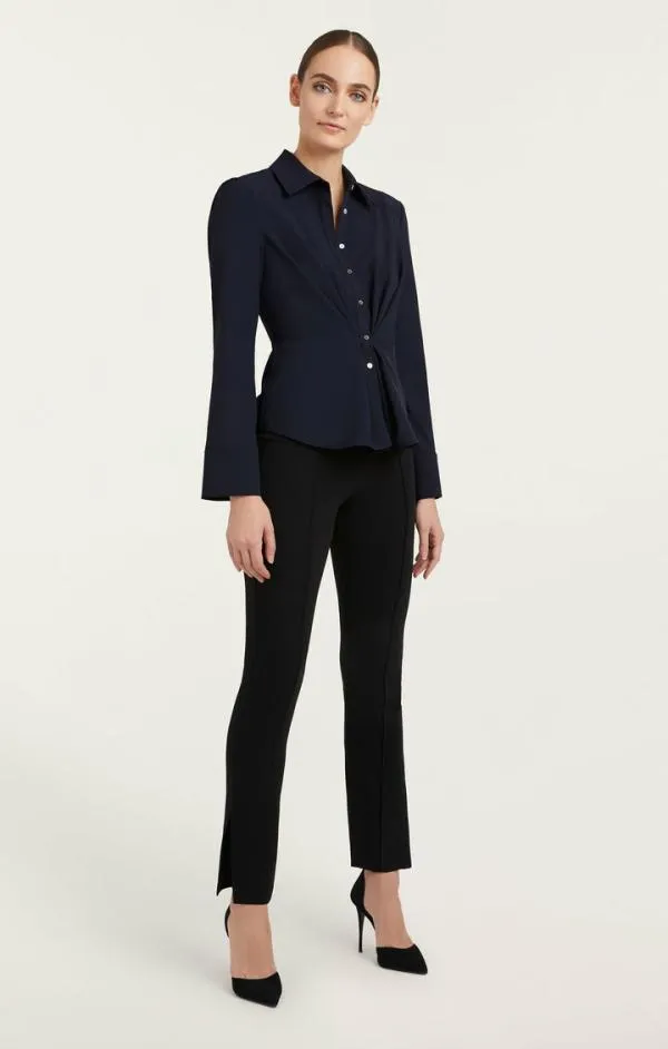 Cinq Sept Isabelle Top Navy Women Long Sleeve Tops