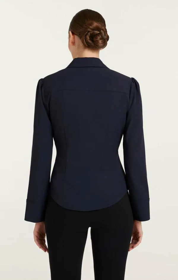 Cinq Sept Isabelle Top Navy Women Long Sleeve Tops