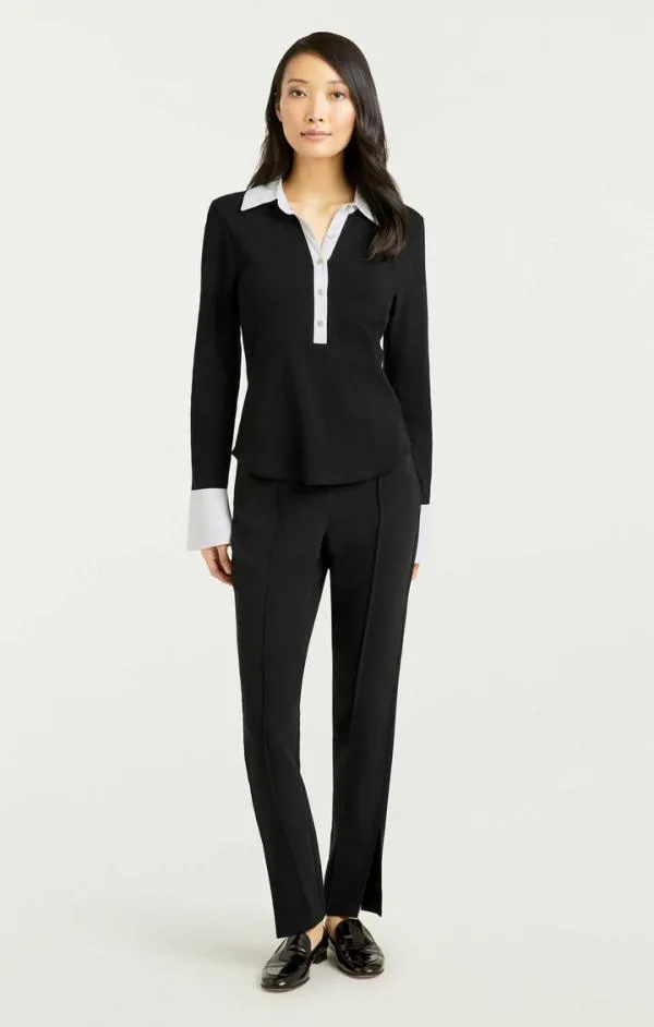 Cinq Sept Jaden Top Blackwhite Women Long Sleeve Tops