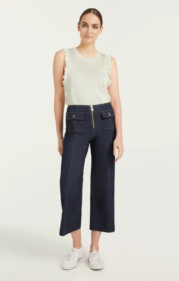 Cinq Sept Knit Lenore Top Ivory Women Sweaters and Knits