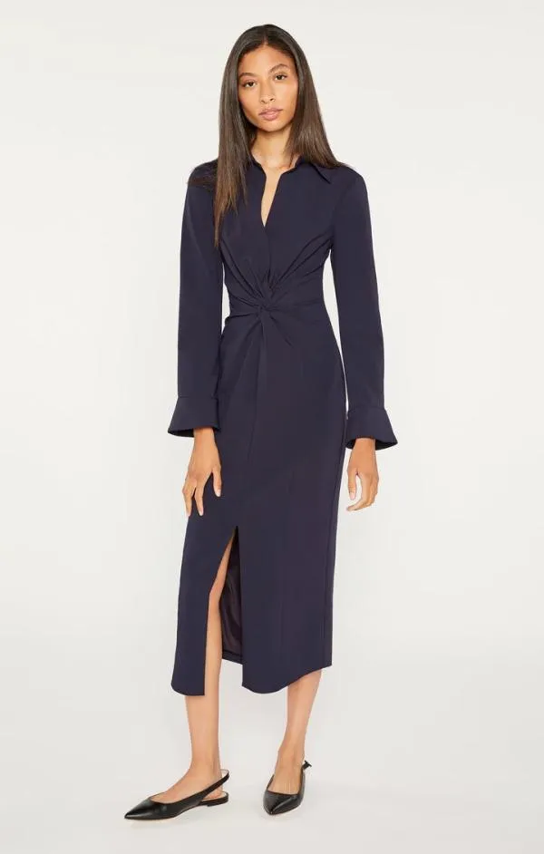 Cinq Sept Midi Mckenna Dress Navy Women Midi