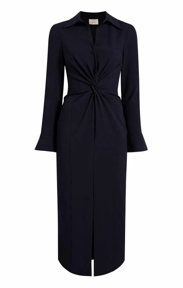 Cinq Sept Midi Mckenna Dress Navy Women Midi