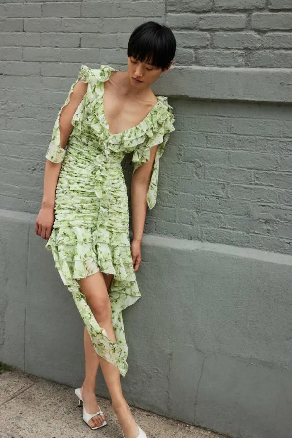 Cinq Sept Portra Dress Faded Mint Multi Women Mini