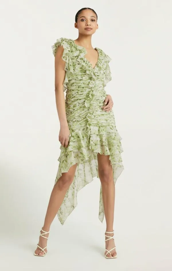 Cinq Sept Portra Dress Faded Mint Multi Women Mini