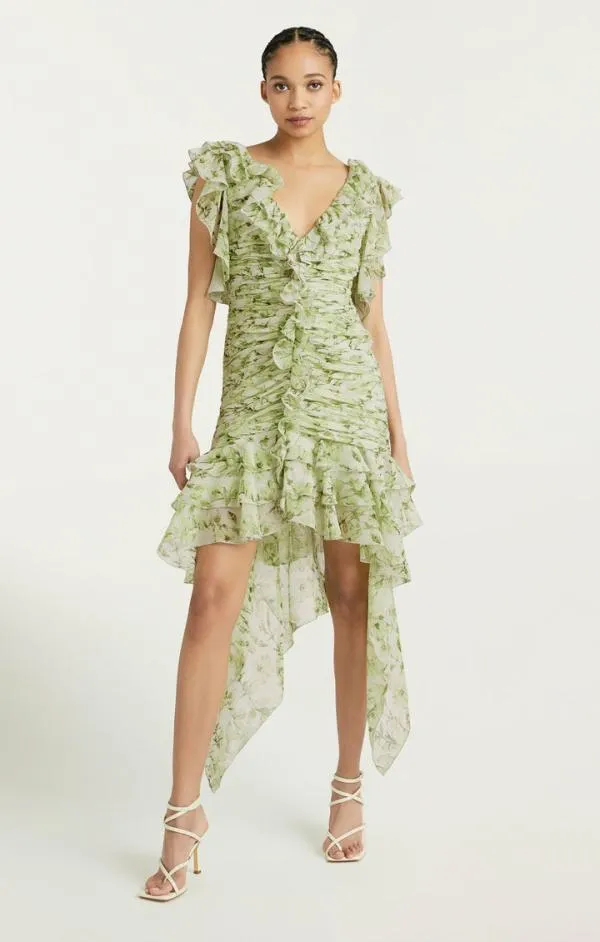 Cinq Sept Portra Dress Faded Mint Multi Women Mini
