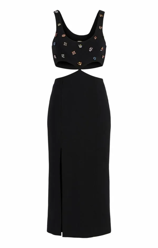 Cinq Sept Quinny Dress Black Women Midi