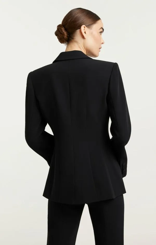 Cinq Sept Rhinestone Bow Cheyenne Blazer Black Women Blazers