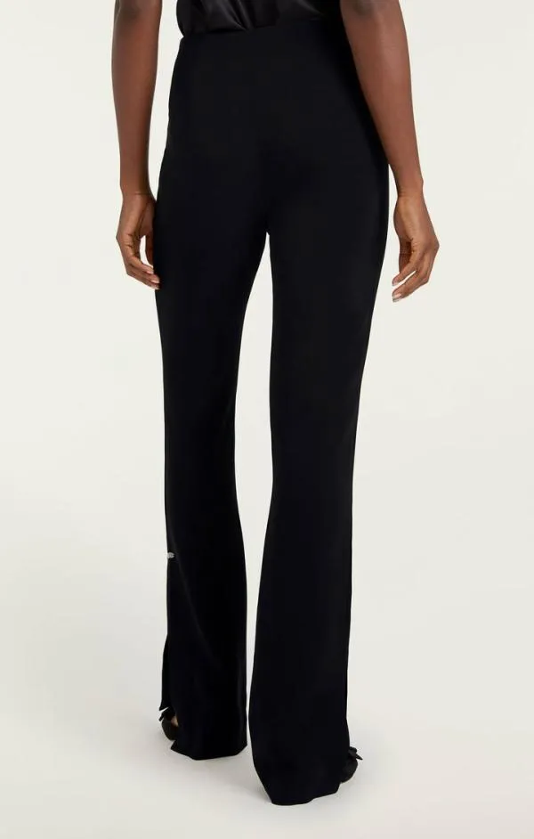Cinq Sept Rose Embellished Eva Pant Black Women Pants