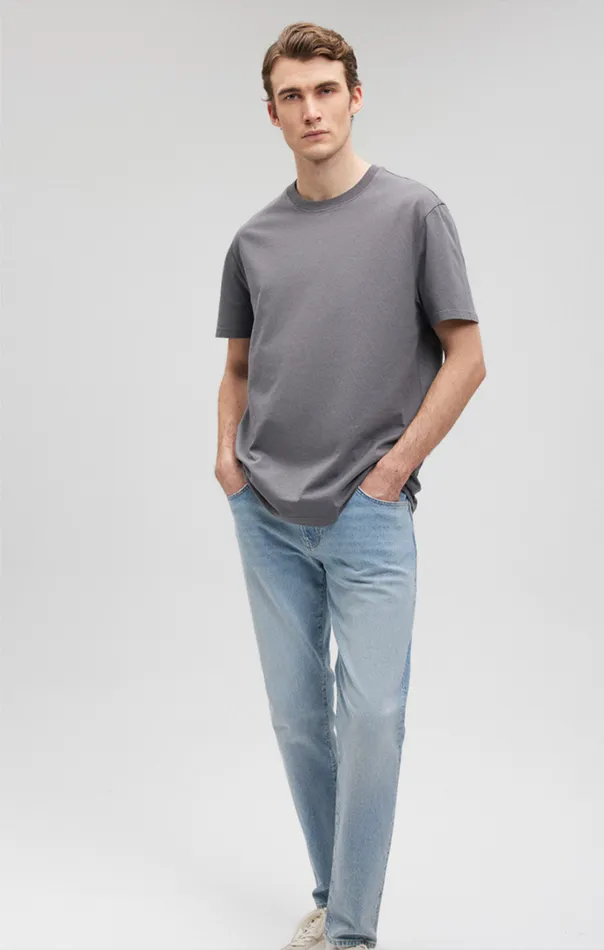 Classic Crew Neck TShirt In Lava Smoke Comfort Men Mavi Jeans TShirts Classic Crew Neck TShirt In Lava Smoke Comfort Men Mavi Jeans TShirts