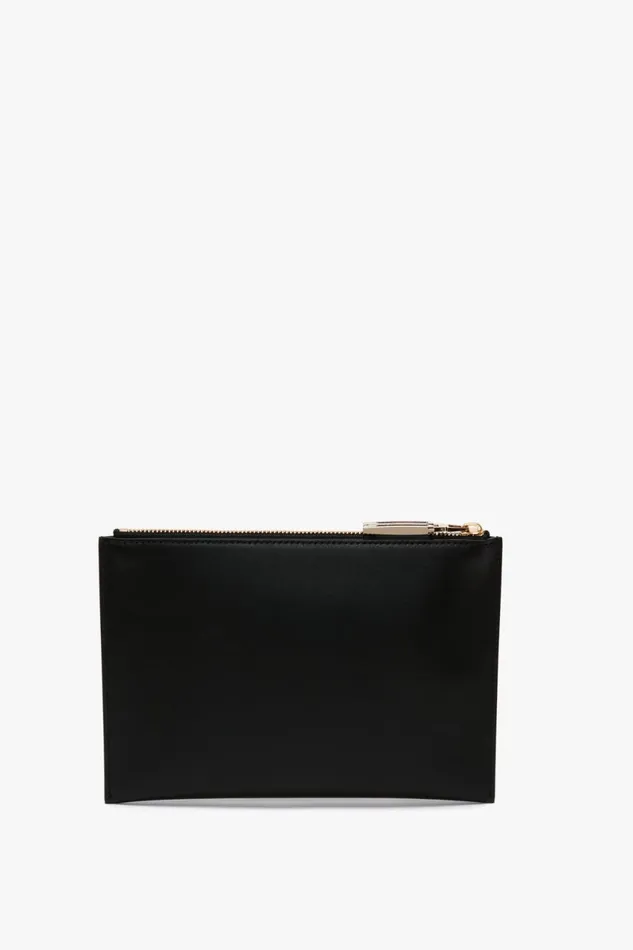 Clutches Women Victoria Beckham B Frame Pochette In Black Leather Clutches Women Victoria Beckham B Frame Pochette In Black Leather
