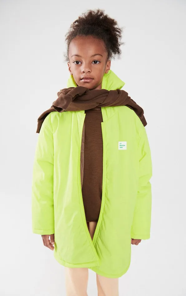 Coat Zotcity Neon Yellow Kids American Vintage Jackets and Coats