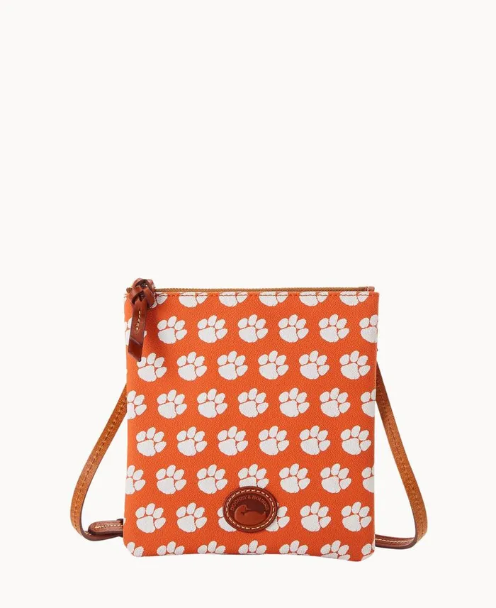 Collegiate Clemson University North South Top Zip Crossbody Clemson Woman Dooney and Bourke Crossbodies Collegiate Clemson University North South Top Zip Crossbody Clemson Woman Dooney and Bourke Crossbodies