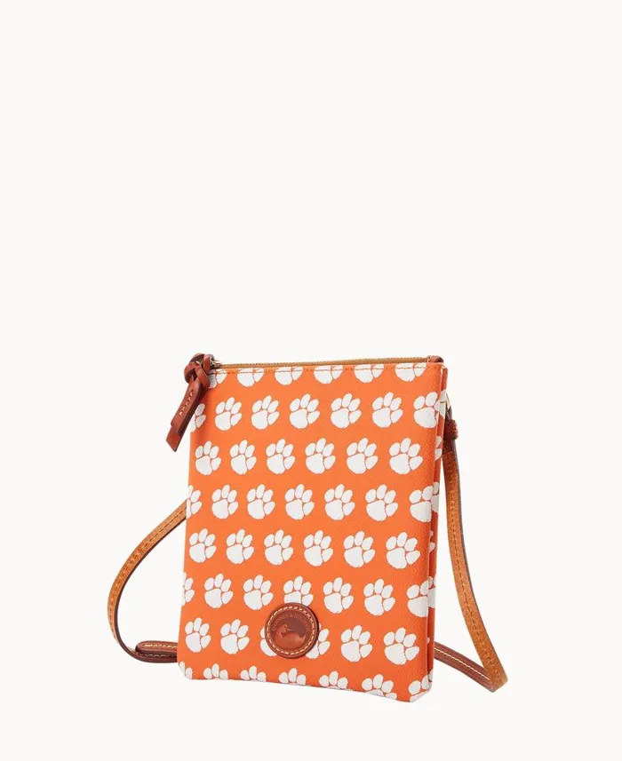 Collegiate Clemson University North South Top Zip Crossbody Clemson Woman Dooney and Bourke Crossbodies Collegiate Clemson University North South Top Zip Crossbody Clemson Woman Dooney and Bourke Crossbodies