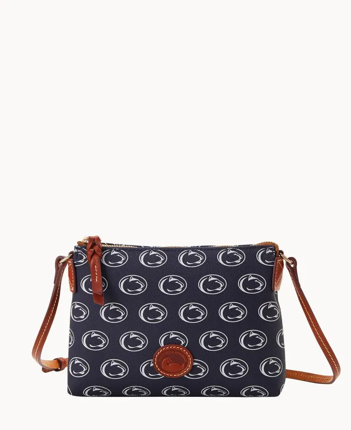 Collegiate Penn State University Crossbody Pouchette Penn State Woman Dooney and Bourke Crossbodies