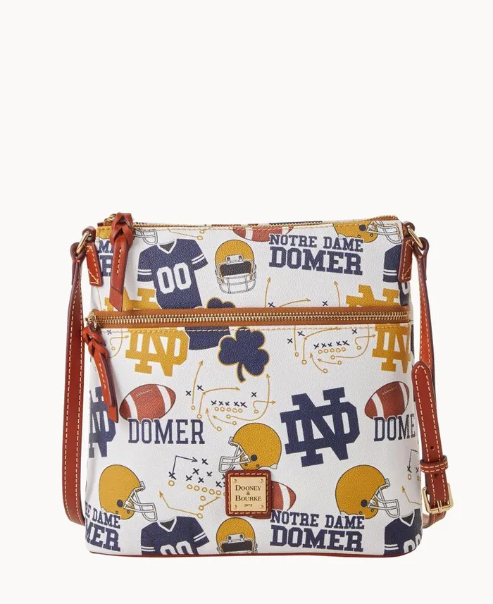 Collegiate University Of Notre Dame Crossbody Notre Dame Woman Dooney and Bourke Crossbodies