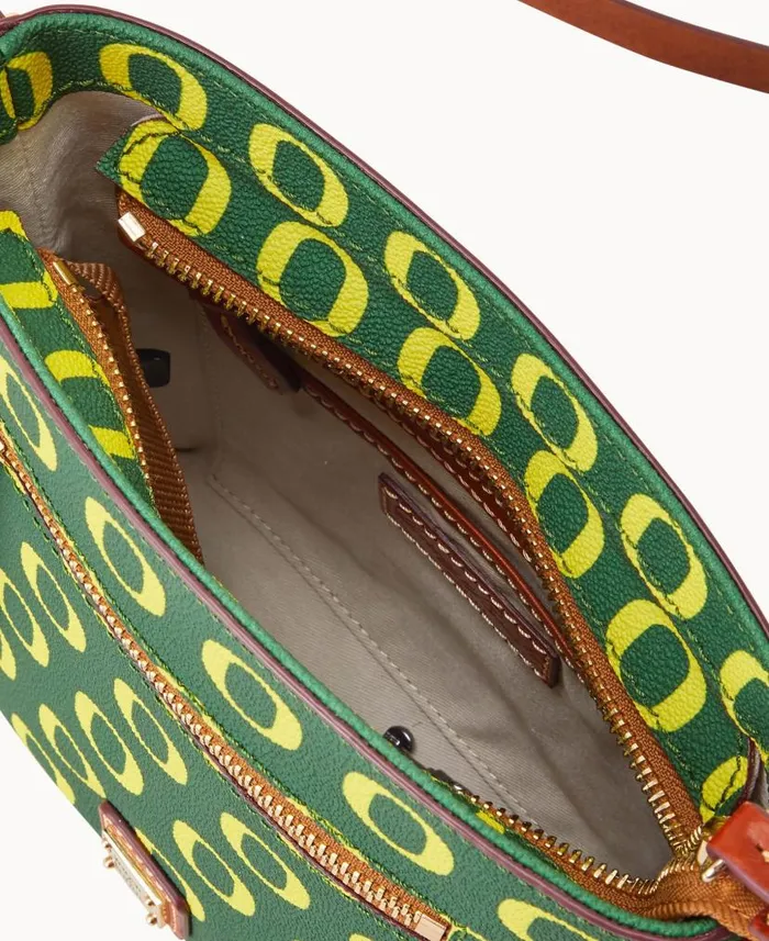 Collegiate University Of Oregon Small Zip Crossbody Oregon Woman Dooney and Bourke Crossbodies Collegiate University Of Oregon Small Zip Crossbody Oregon Woman Dooney and Bourke Crossbodies
