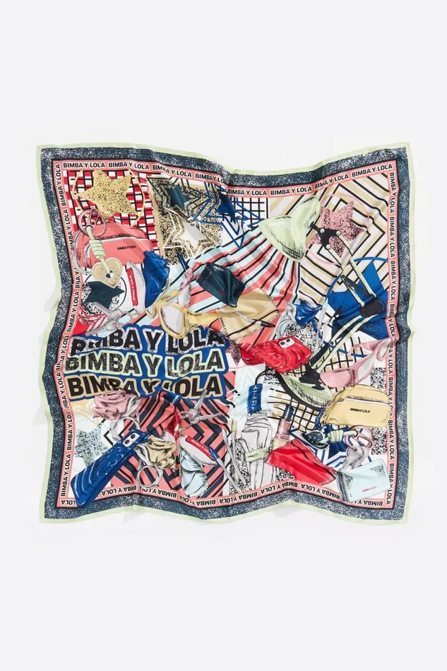 Coral BIMBA Y LOLA Accessories Scarf Coral Women Bimba Y Lola Scarves Coral BIMBA Y LOLA Accessories Scarf Coral Women Bimba Y Lola Scarves