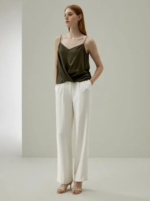 Crpe De Chine Cami Top Women Lilysilk Tops