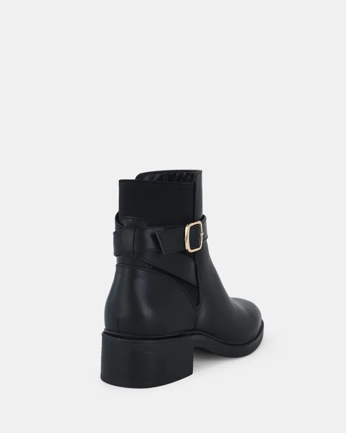 DARYA BLACK Zip Up Boots Ankle Boots NOVO Shoes Women