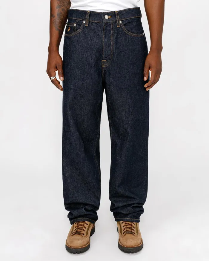 Denim MenWomen Stussy NEW CLASSIC JEAN DENIM Rinsed Indigo Denim MenWomen Stussy NEW CLASSIC JEAN DENIM Rinsed Indigo